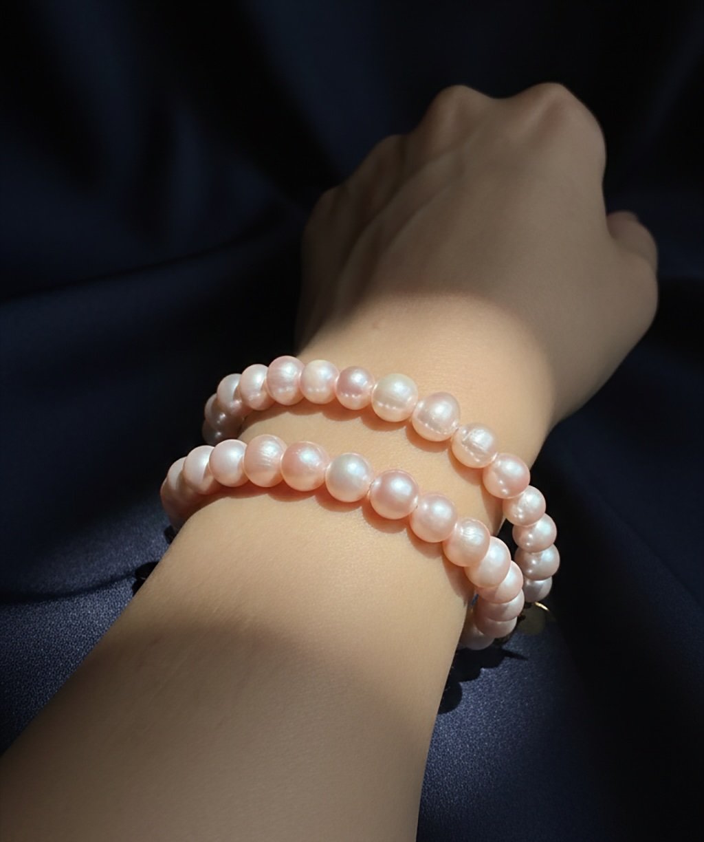 Pink Luster Natural Pearls Charm  - Image 2