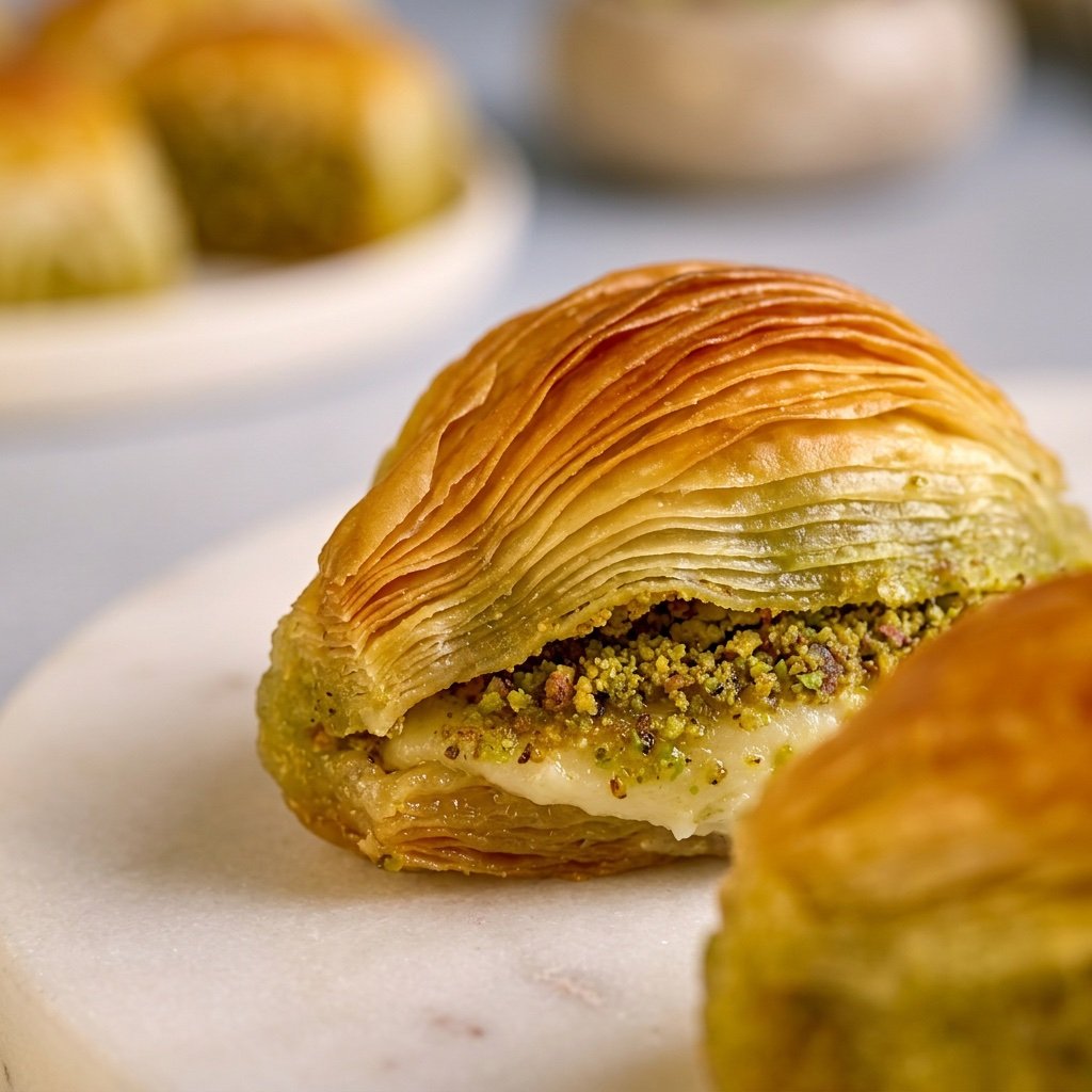 Midye Baklava with Pistachio & Cream - Image 4