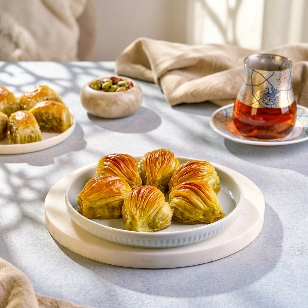 Midye Baklava with Pistachio & Cream - Image 3