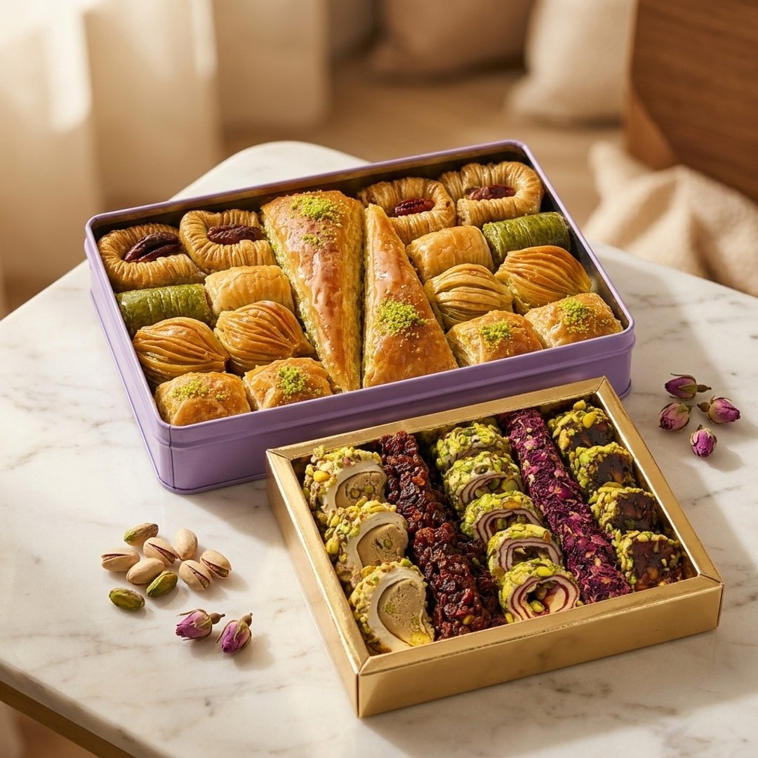 Premium Istanbul Package: Assorted Halqoum & Baklava (1250g) - Image 1