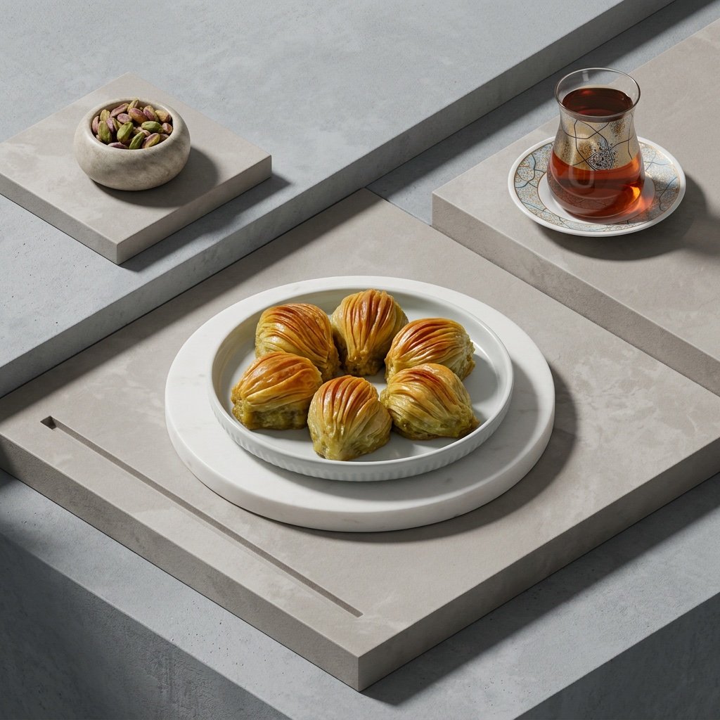 Midye Baklava with Pistachio & Cream - Image 18