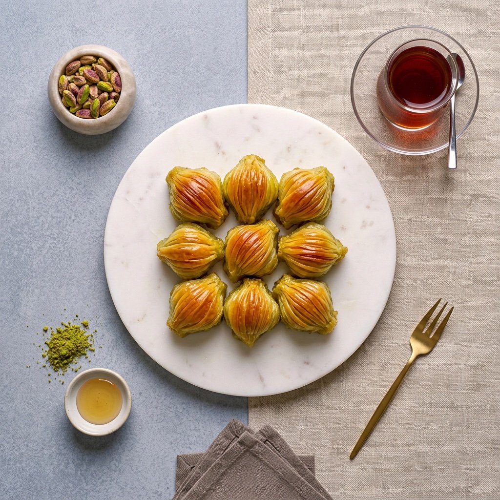 Midye Baklava with Pistachio & Cream - Image 2