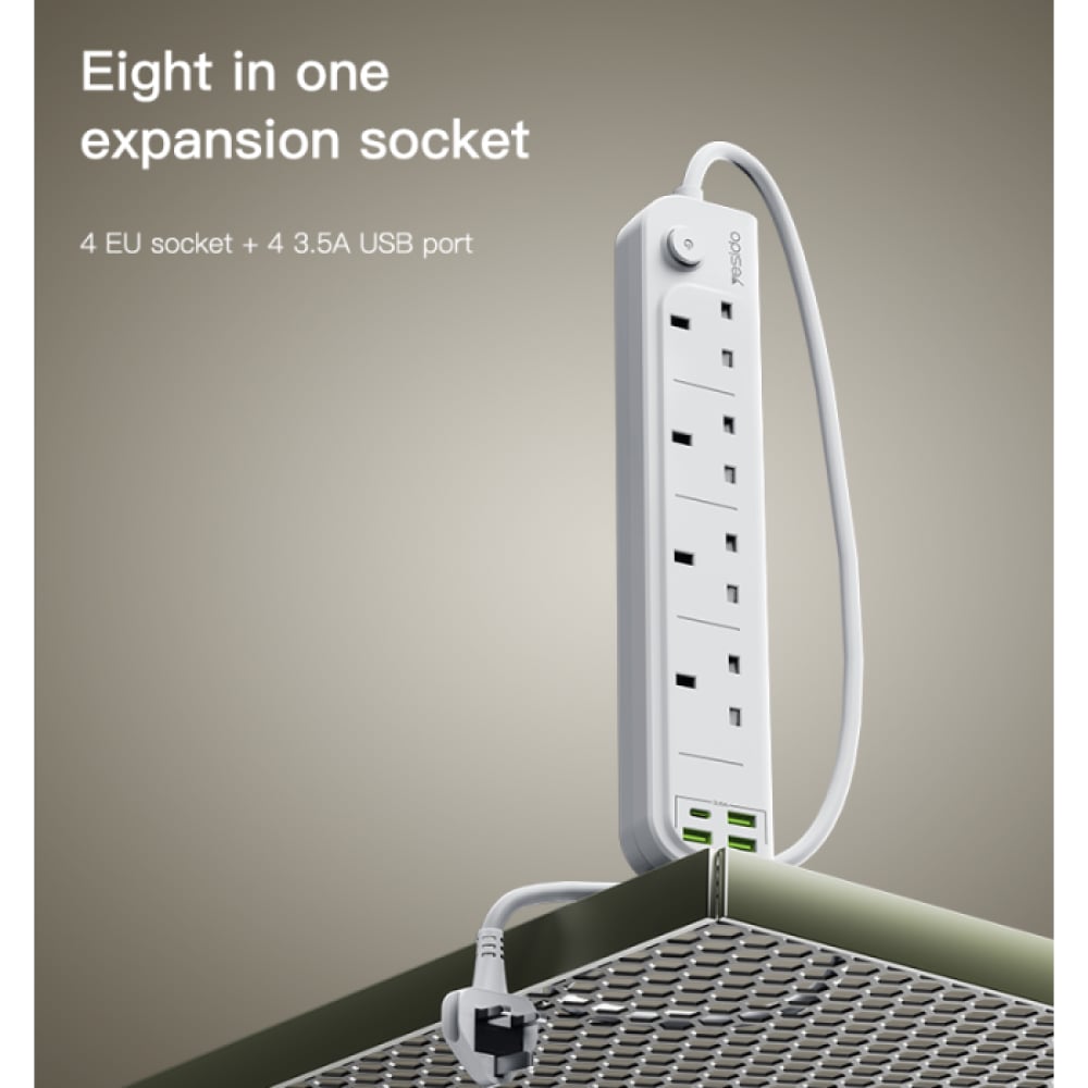 عرض من يسيدو 2 توصيلة بثلاثة منافذ USB ومنفذ تايب سي - Image 4