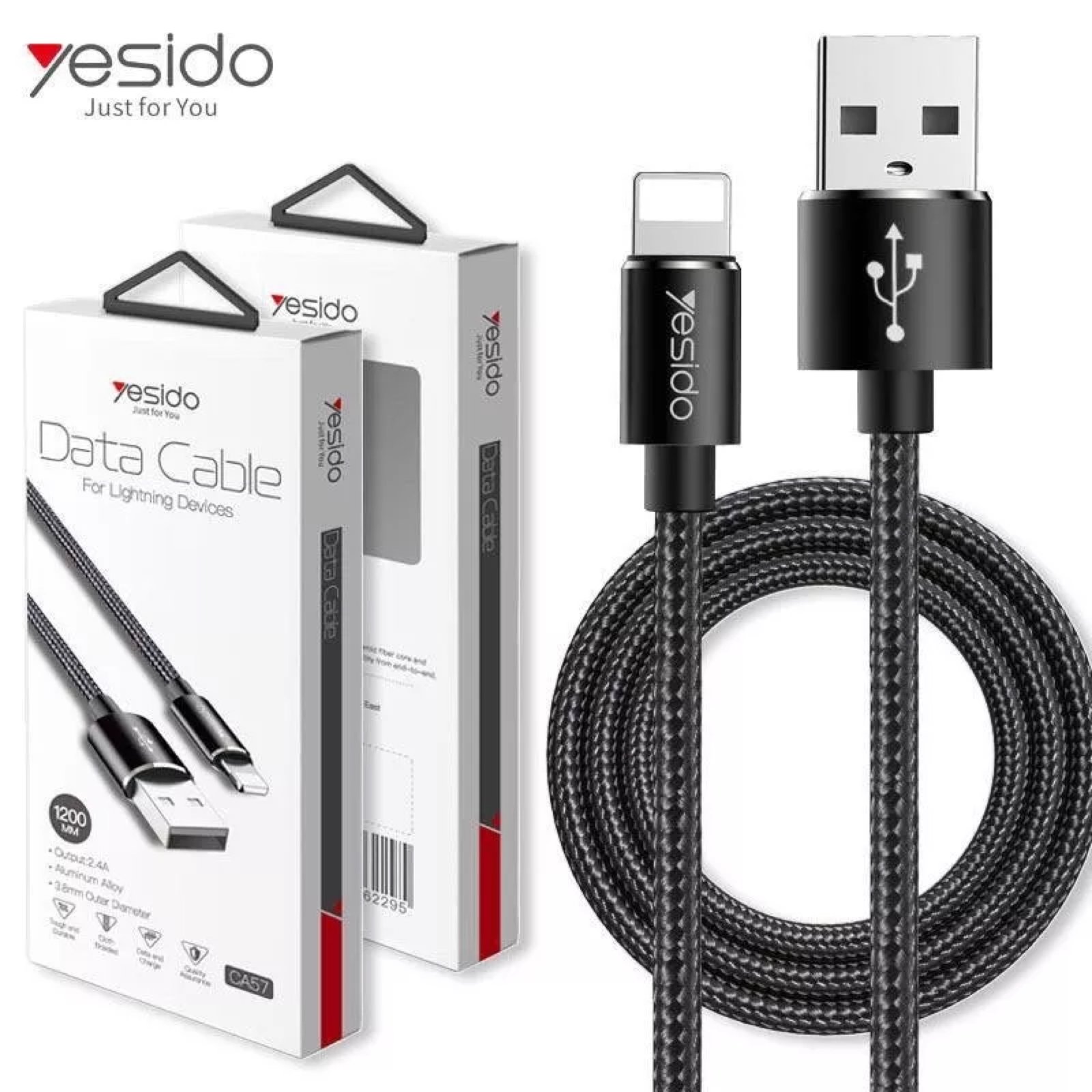 شاحن ايفون الى usb من yesido - صورة 1