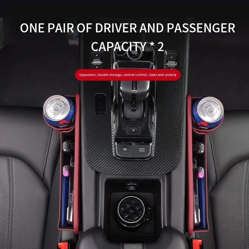 Car Sewn Seat Gap Crevice Slot Leather Storage Box For Subaru Brz Ascent Forester Impreza Legacy Outback WRX XV Auto Accessories - Image 2