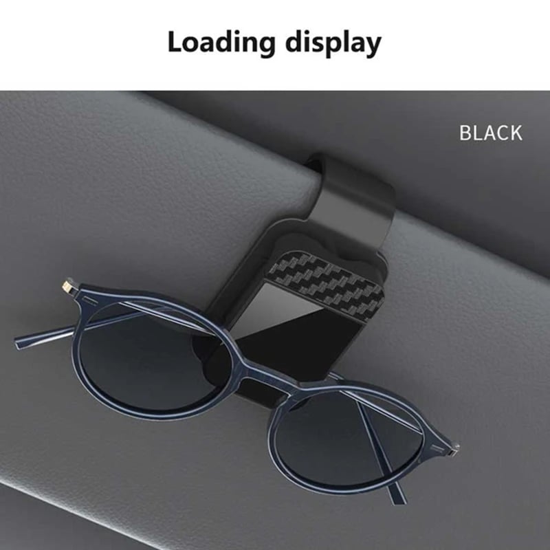 Car Sunglasses Clip Sun Visor Glasses Holder Card Ticket Holder Stable Storage Clips Eyeglasses Hanger Car Interior Accessories - Image 2