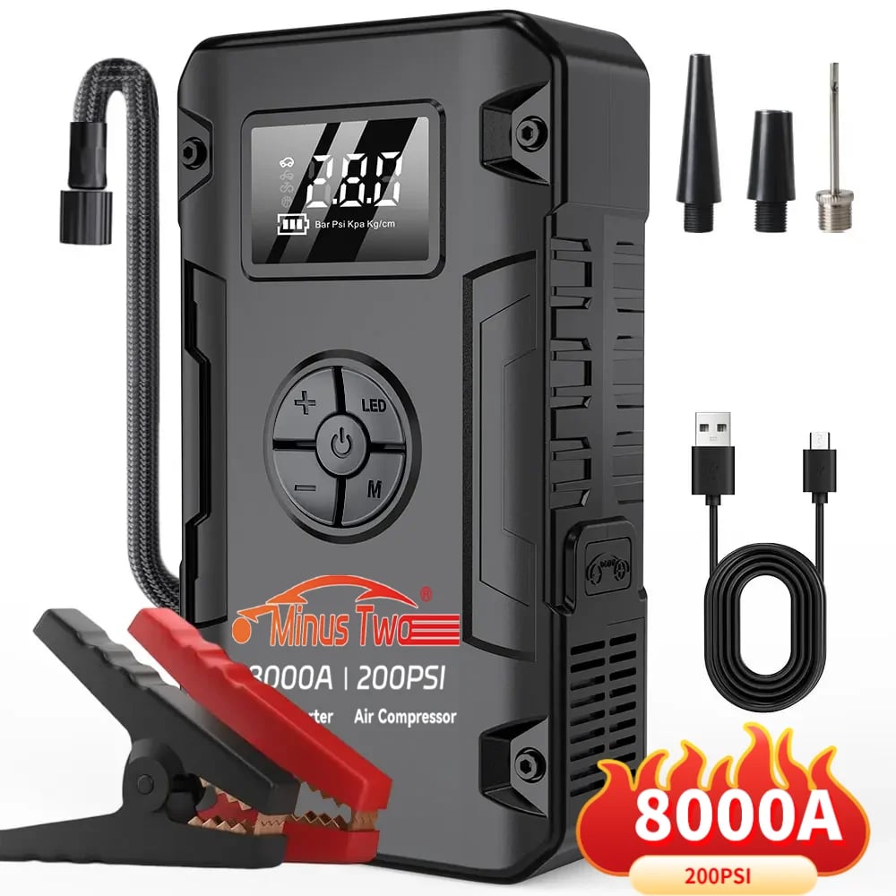 Wireless Peak Car Jump Starter, Portable Emergency Booster & Car Power Supply, All-in-One Backup Power for Vehicle SUV Truck - Image 1
