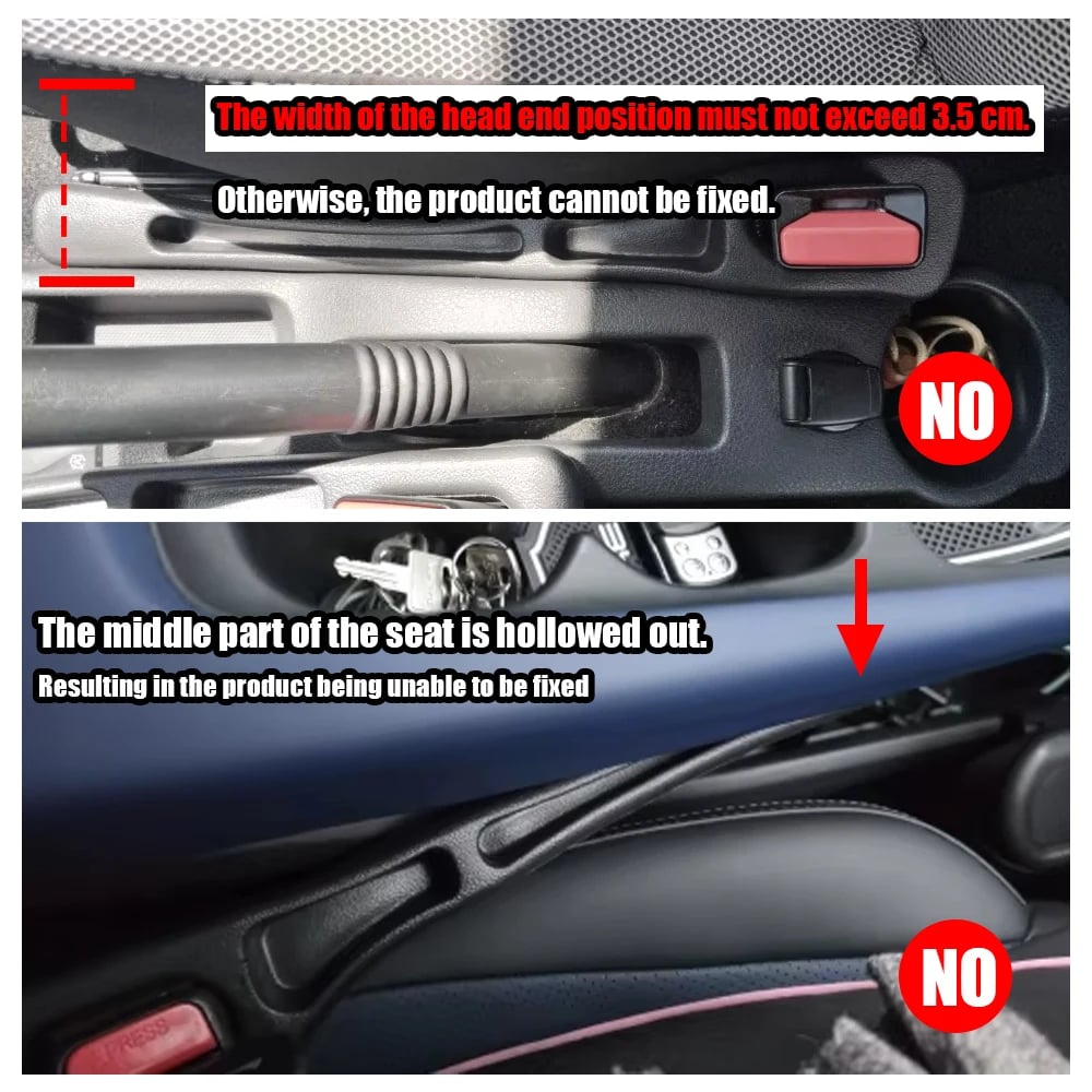 2pcs Car Seat Gap Filler, Dual Slot Design, Car Interior Accessories, Phone & Key Storage Box, Car Slot Pad, Seat Gap Fillers - Image 3