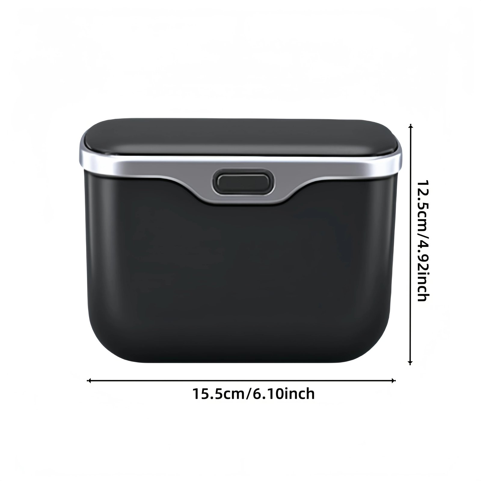 Multifunctional Car Trash Can with Lid Button, Hanging Storage Bin for Wet and Dry Use, Auto Interior Accessories, Organizer Box - Image 6