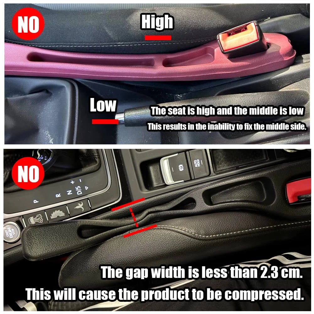 2pcs Car Seat Gap Filler, Dual Slot Design, Car Interior Accessories, Phone & Key Storage Box, Car Slot Pad, Seat Gap Fillers - Image 5