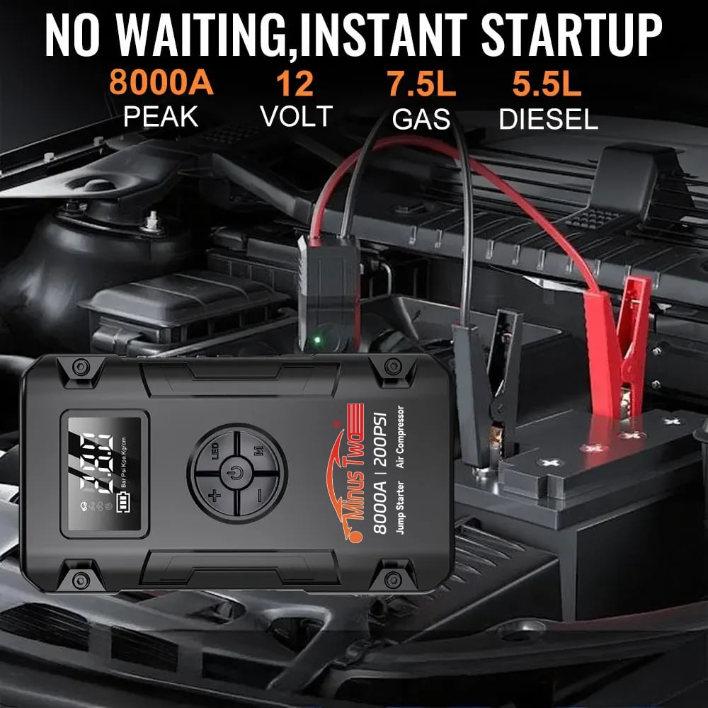 Wireless Peak Car Jump Starter, Portable Emergency Booster & Car Power Supply, All-in-One Backup Power for Vehicle SUV Truck - Image 4