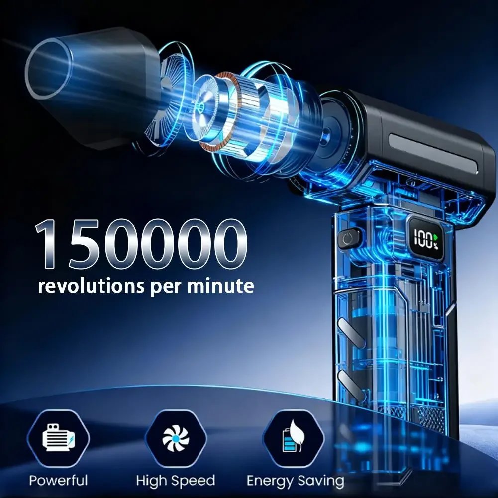 X8 Brushless Turbo Jet Fan Blower 150000RPM Powerful Electric Air Blower Vacuum Dust Cleaner Portable Dust Cleaner Violent Fan - Image 5