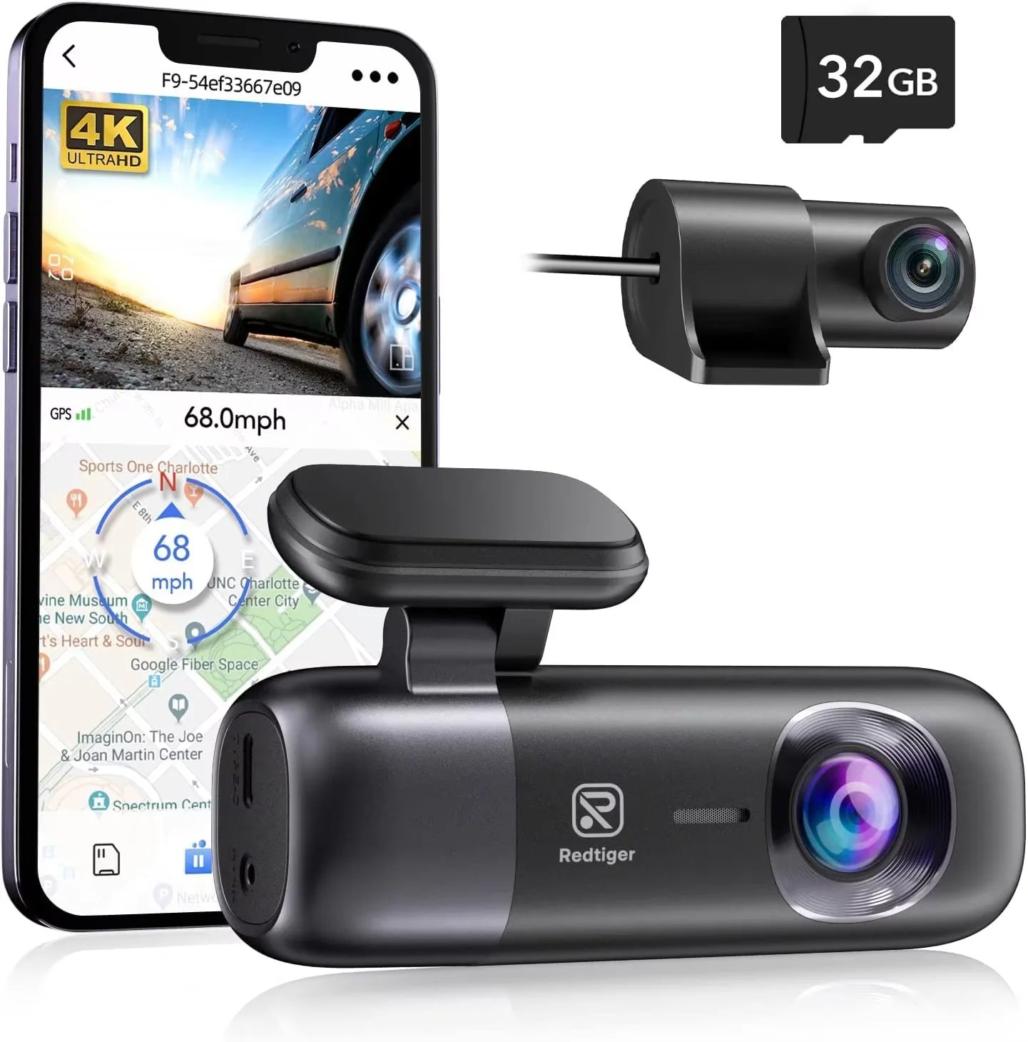 REDTIGER F9 Dash Cam 4K Front and Rear WiFi GPS Car Camera for Parking Mode Car Dvr for Night Vision Car Recorder By App Control - Image 7