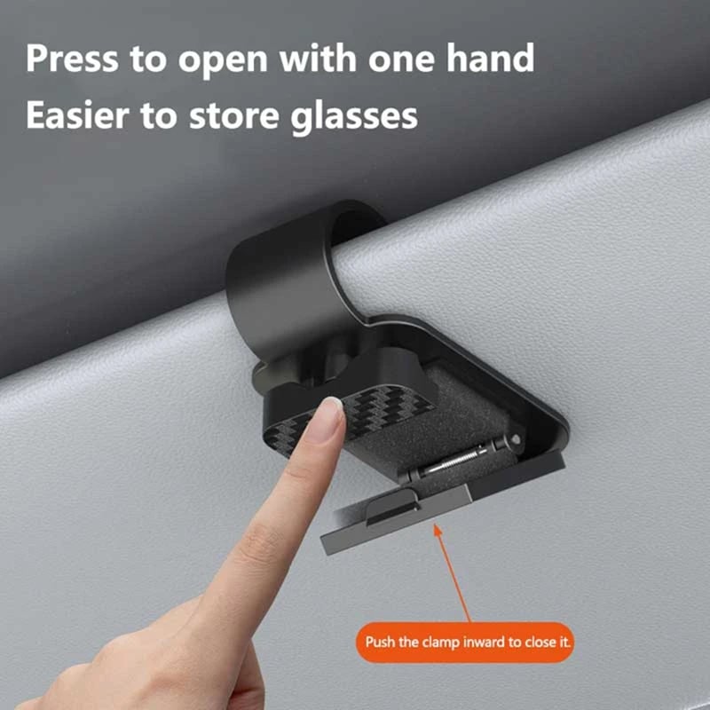 Car Sunglasses Clip Sun Visor Glasses Holder Card Ticket Holder Stable Storage Clips Eyeglasses Hanger Car Interior Accessories - Image 5