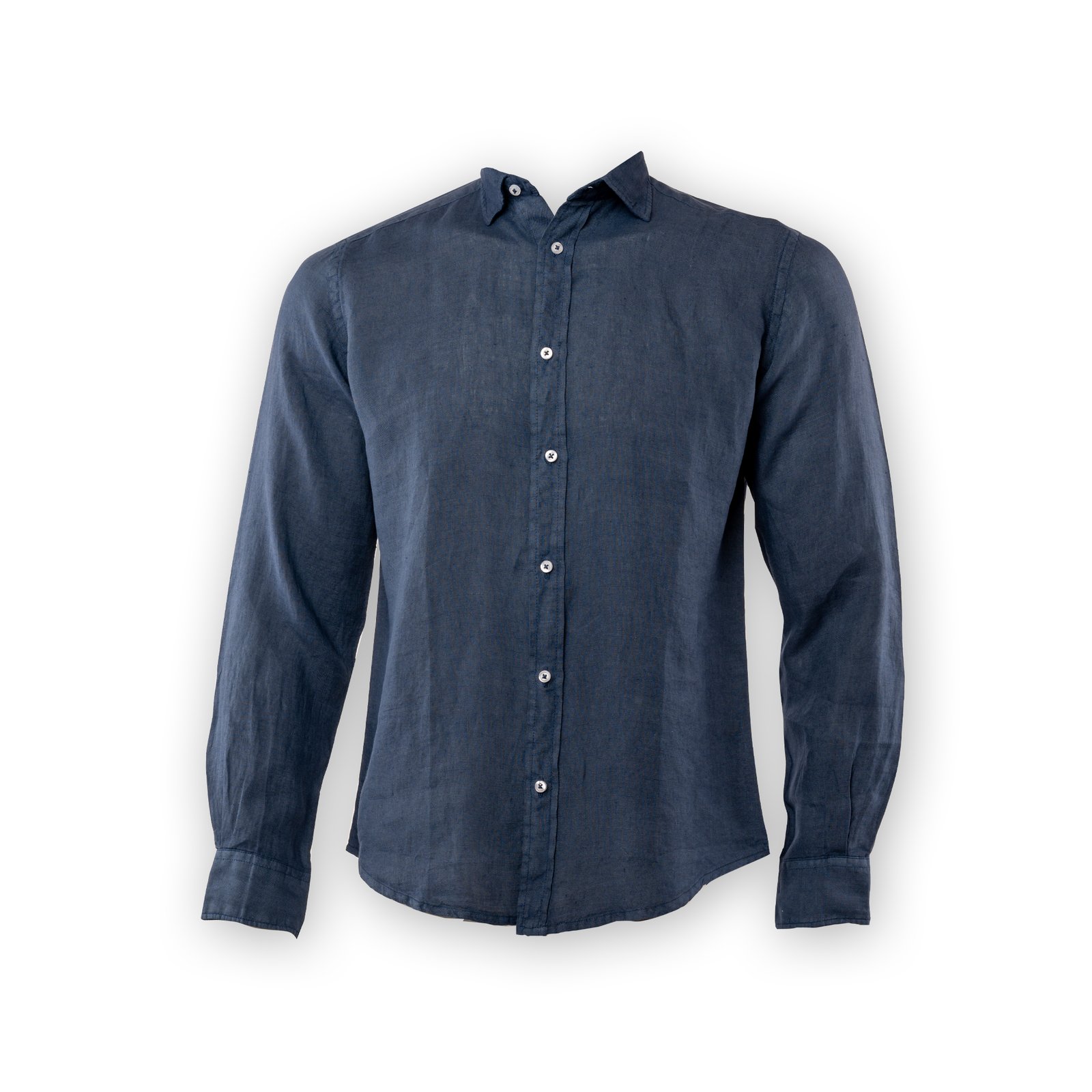 Men Linen Shirt - Blue - Image 3
