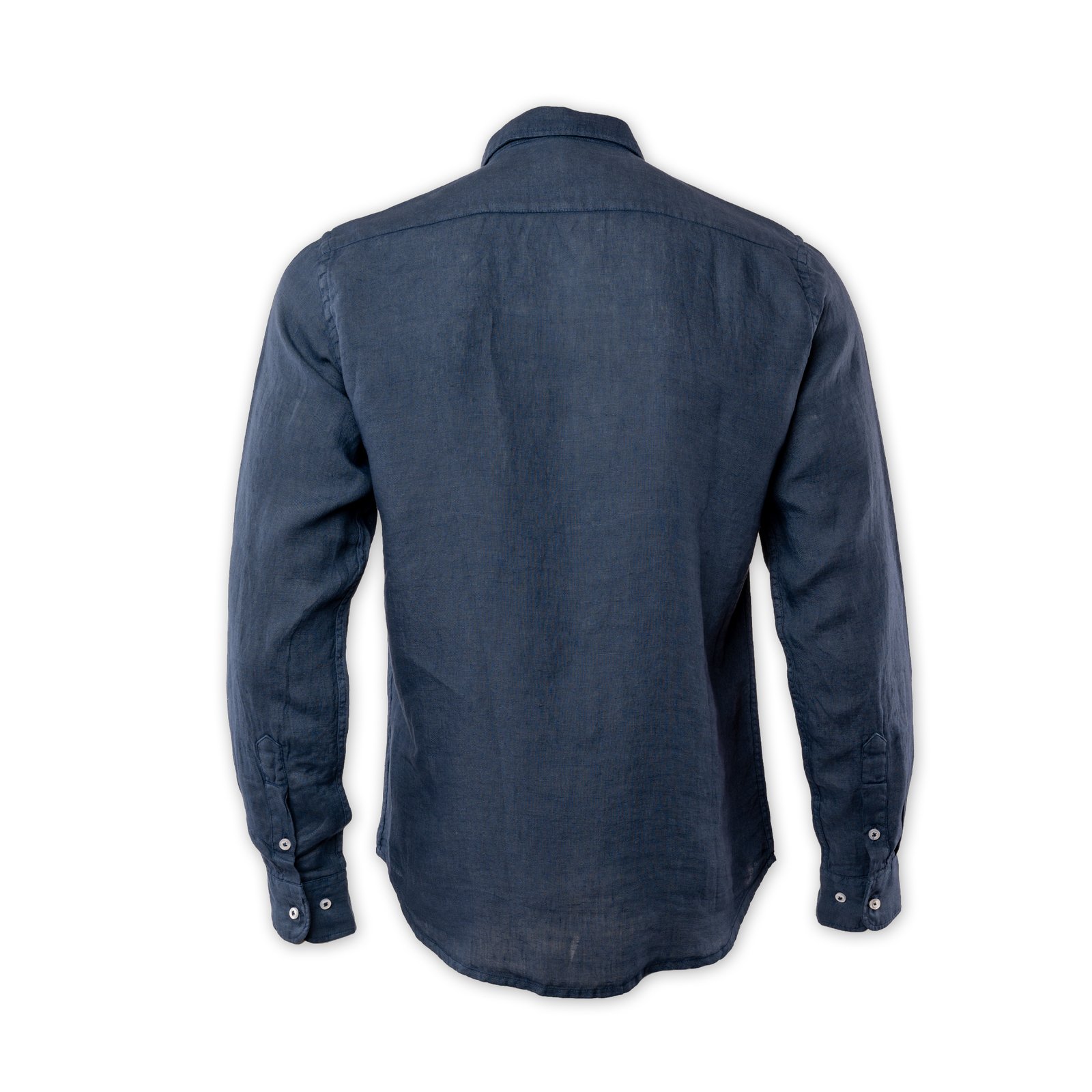 Men Linen Shirt - Blue - Image 4