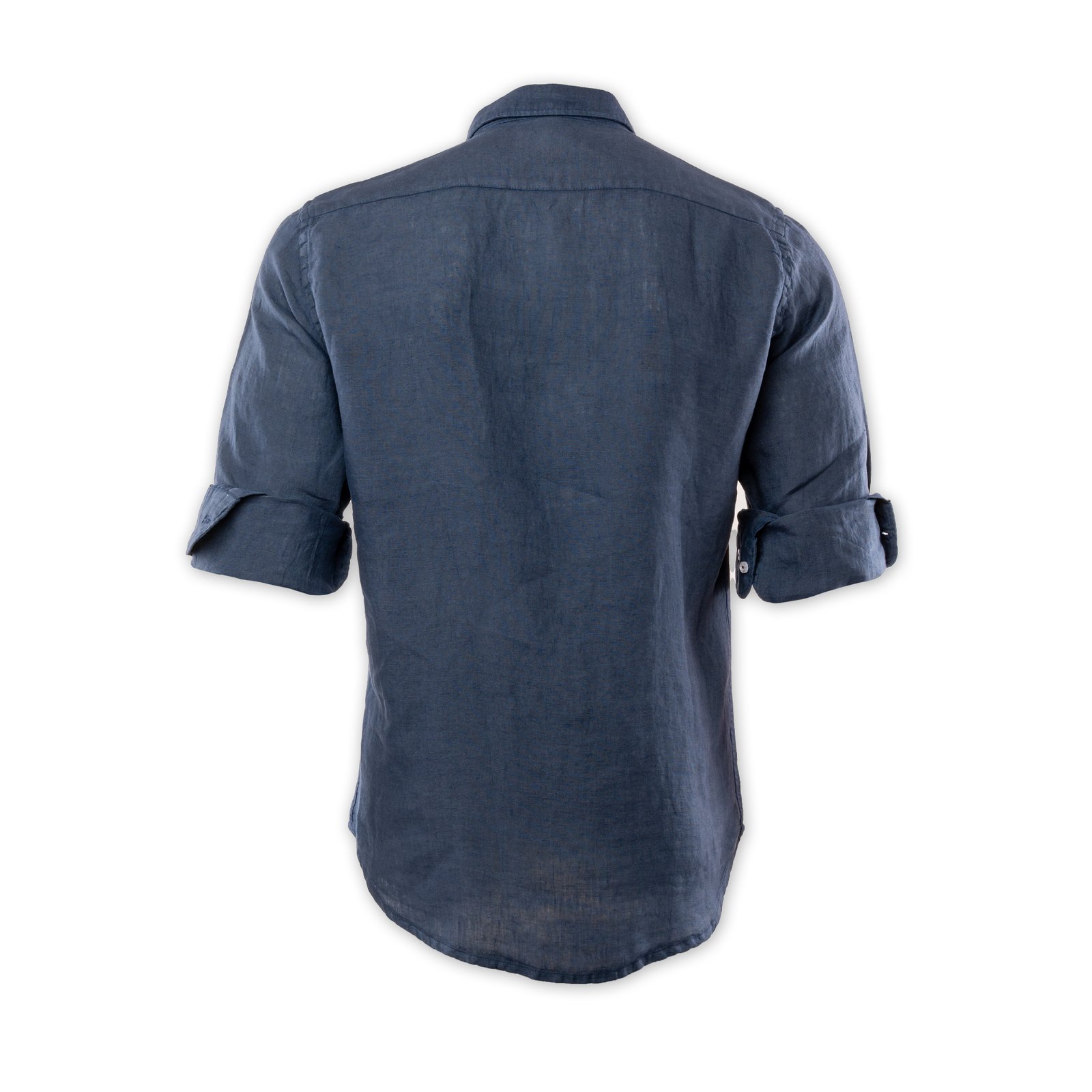 Men Linen Shirt - Blue - Image 2