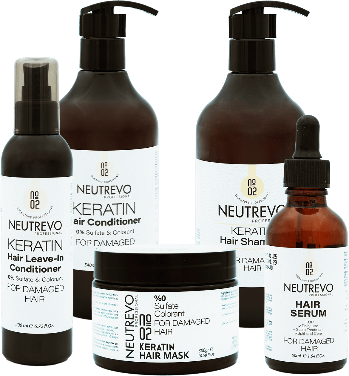 مجموعة العناية المتكاملة بالكيراتين (5 قطع) ,  Keratin Complete Care Bundle (5 Pcs) - Image 1