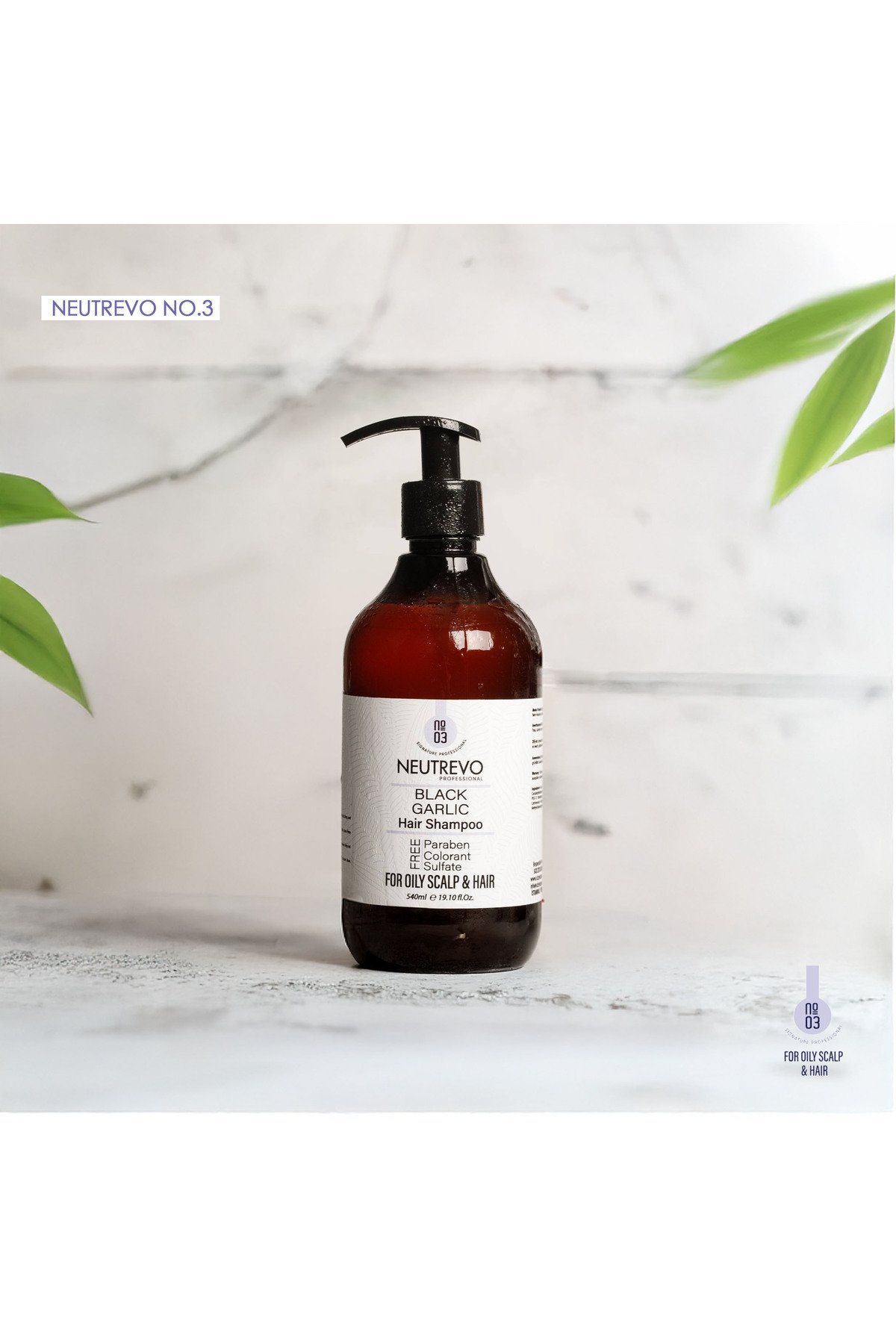 Neutrevo Professional BLACK GARLIC Hair Shampoo - Image 1
