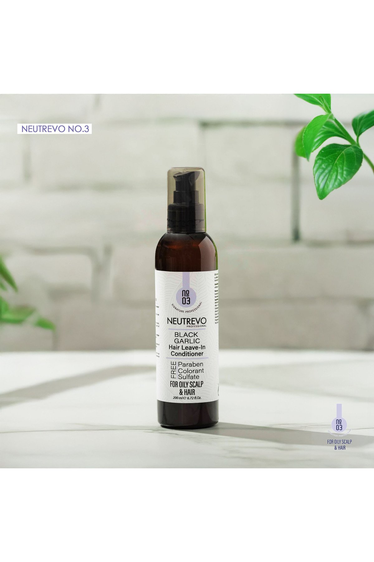 Neutrevo Professional BLACK GARLIC Hair Leave-In Conditioner - Image 1