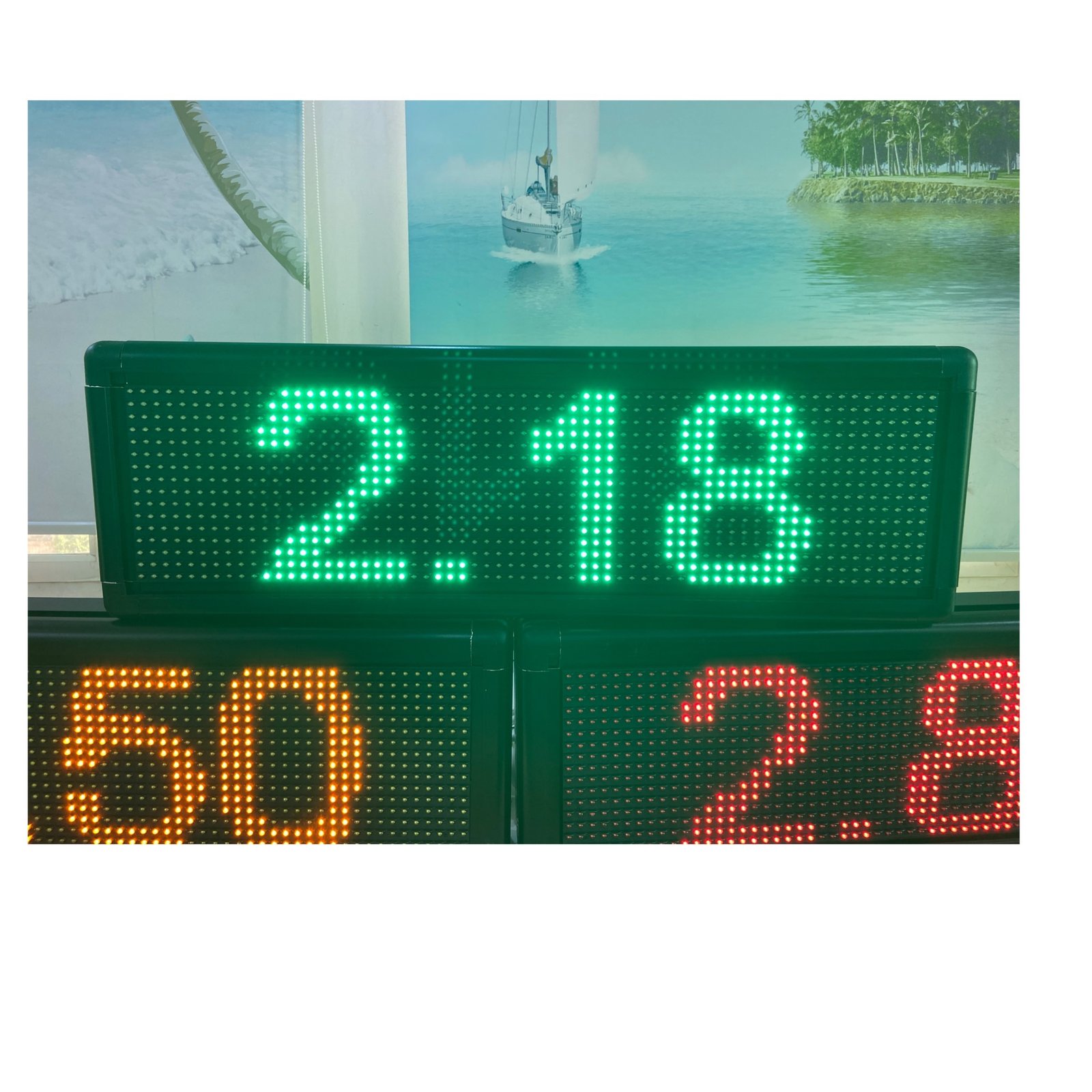 شاشه عرض اسعار لمحطات البترول مقاس 72 * 20 - صورة 2