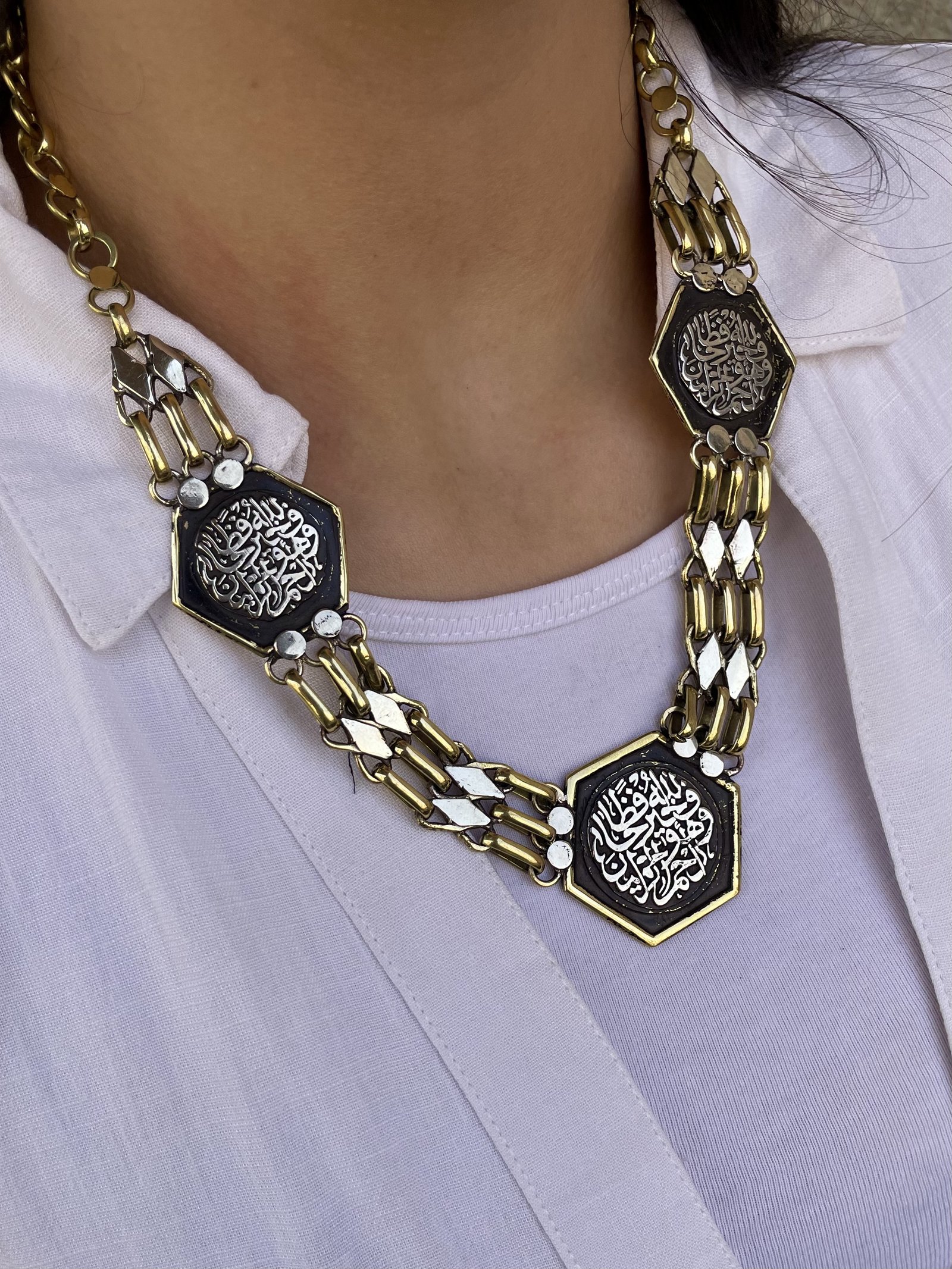 Brass necklace - Image 1