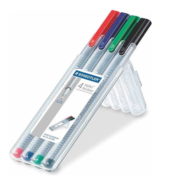 طقم اقلام استدلر 4 لون ST-334-SB04 - صورة 1