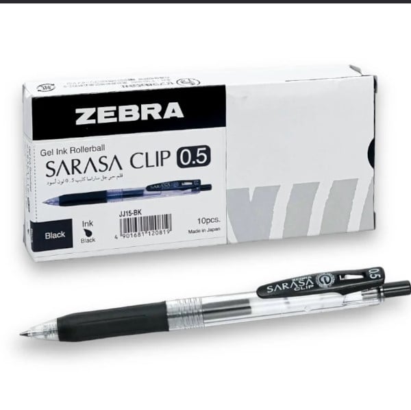 12 قلم ساراسا اسود 0.5 JJ3-BK - صورة 2
