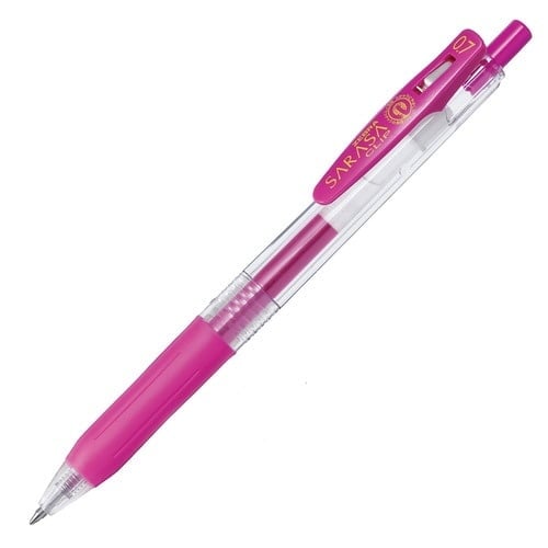 12  قلم ساراسا كليب فوشي 0.7 JJB15-MZ - صورة 1