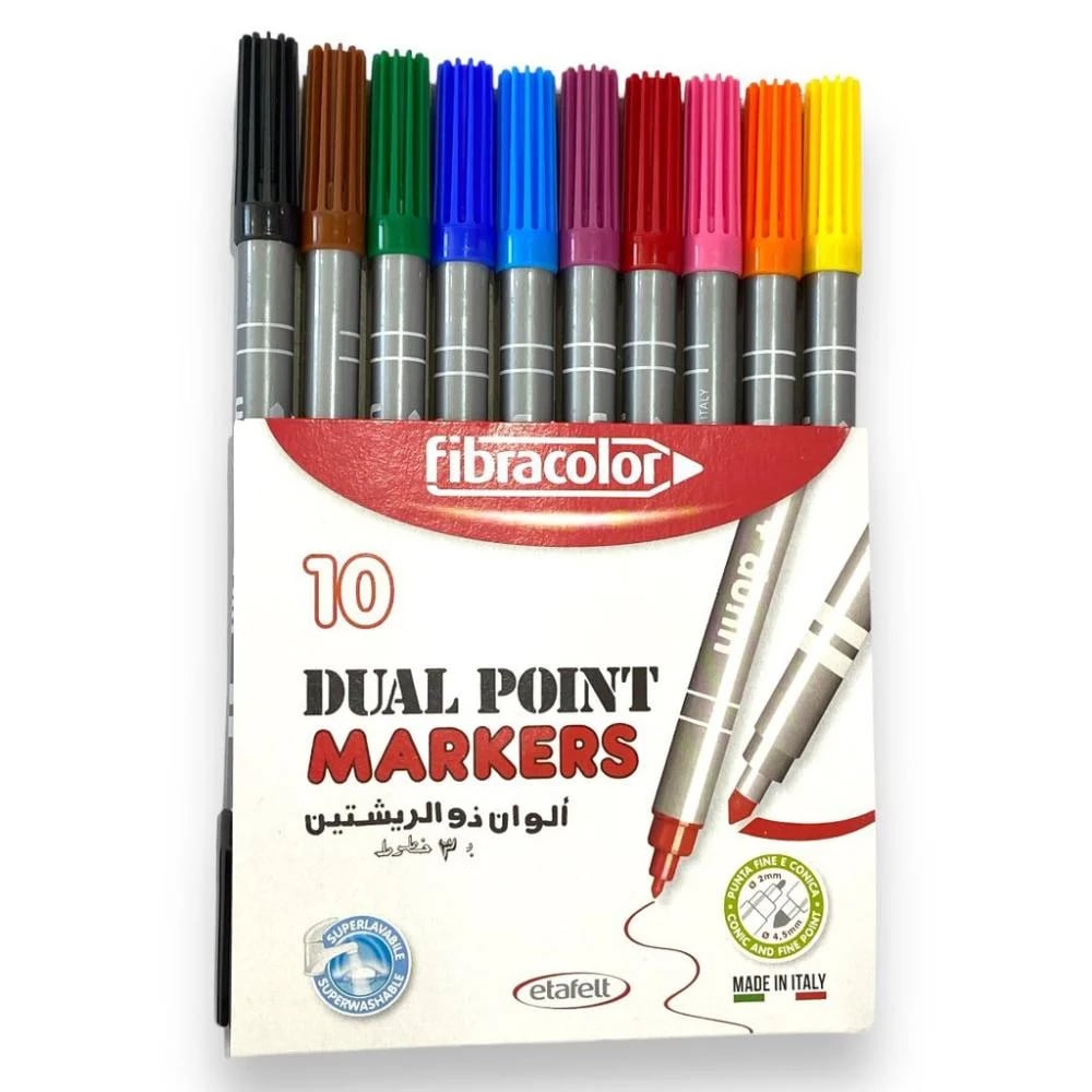الوان مائية ذو الريشتين ايطالي 10 الوان - صورة 1
