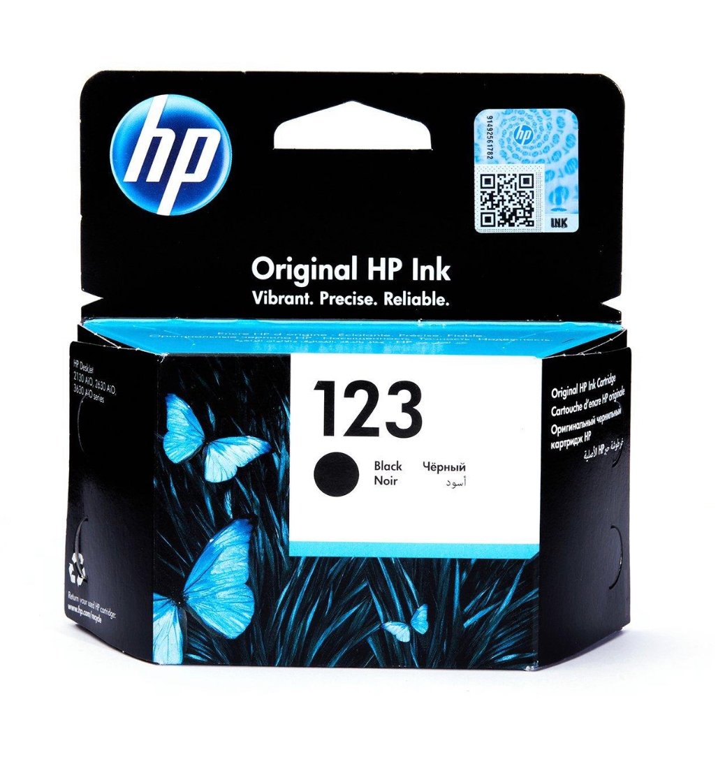 حبر طابعة HP أسود 123 - صورة 1