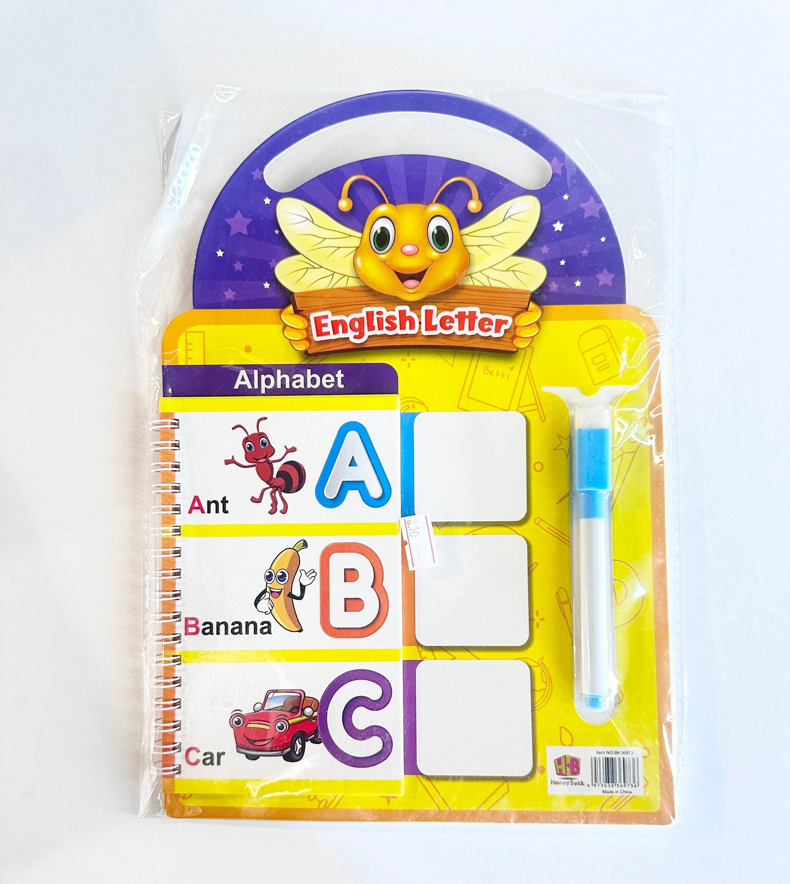 دفتر سبورة الحروف الانجليزية مع قلم سبورة BK36973 - صورة 1