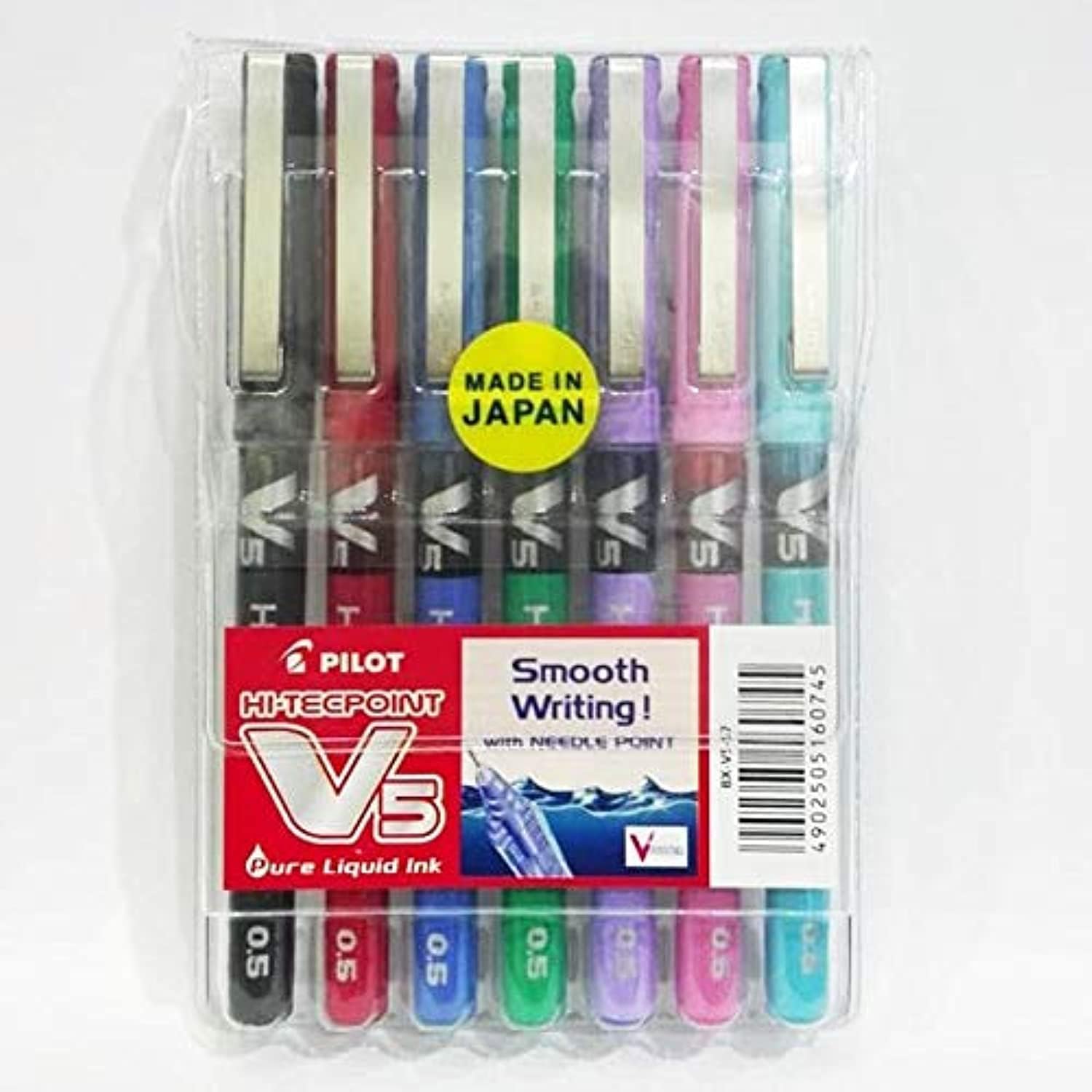 طقم اقلام بايلوت سائل 7 لون BX-V5-S7N - صورة 1