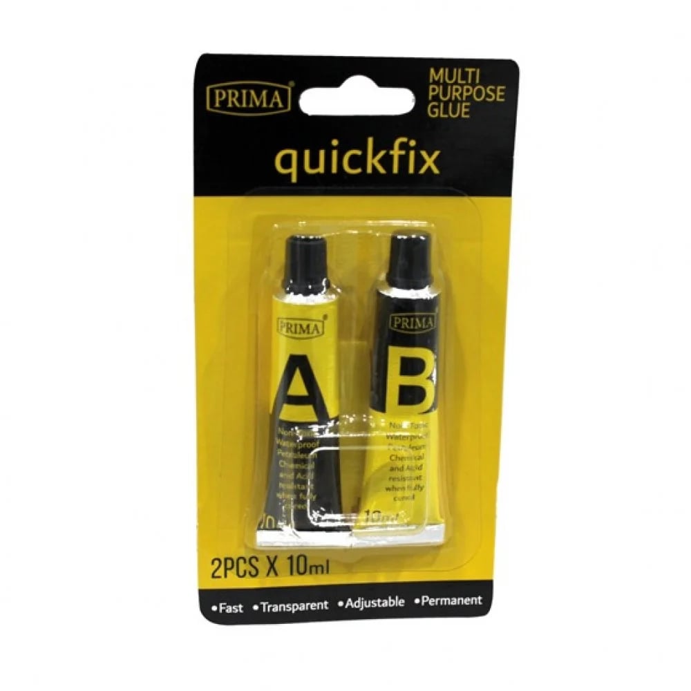 غراء سوبر جلو 2 حبة 10 ملم بريما PR-EP-A+B-10ML - صورة 1