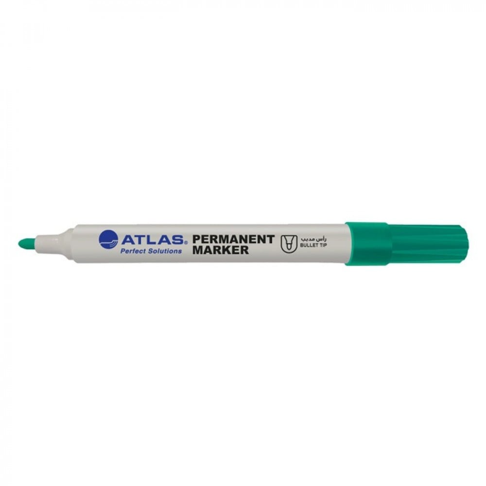 قلم ماركر مشطوف اخضر اطلس AS-MP20-A-GN - صورة 1