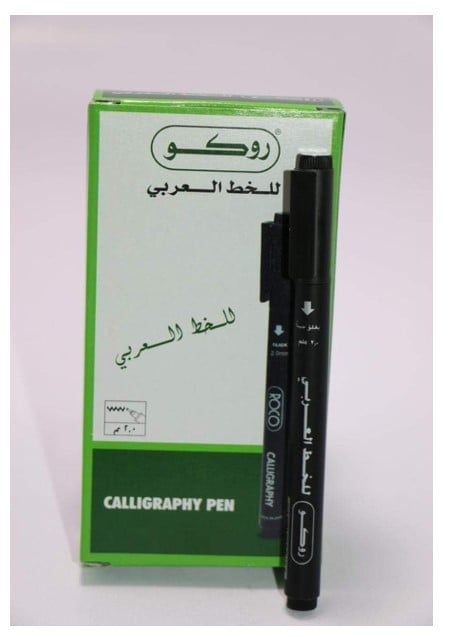 12 قلم خط روكو اسود 2 ملم RQ-28592BLK - صورة 1