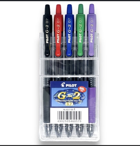 طقم اقلام بايلوت 5 لون G2-7-SS-1 0.7 - صورة 1