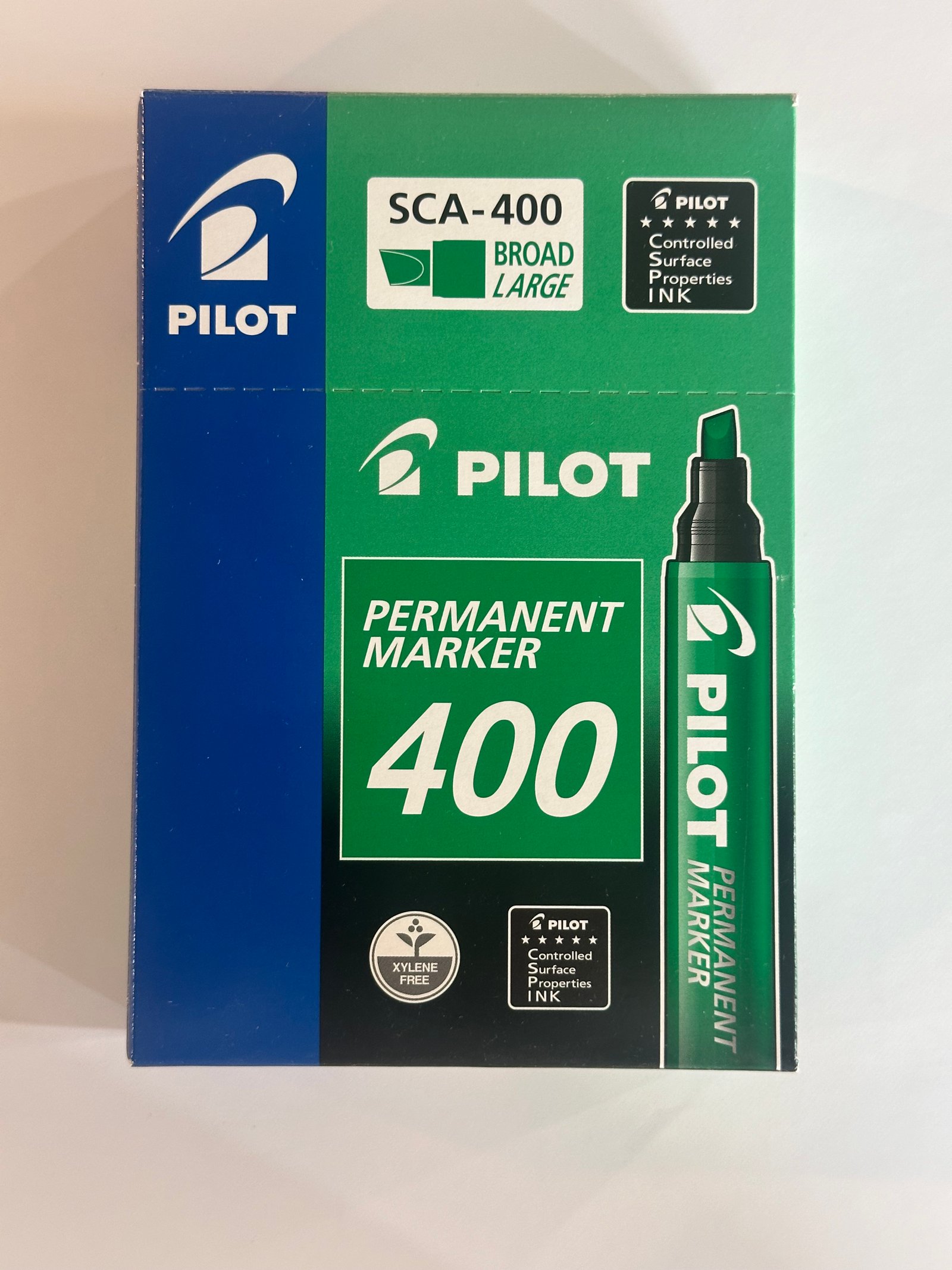 قلم ماركر مشطوف بايلوت اخضر SCA-400-G - صورة 1