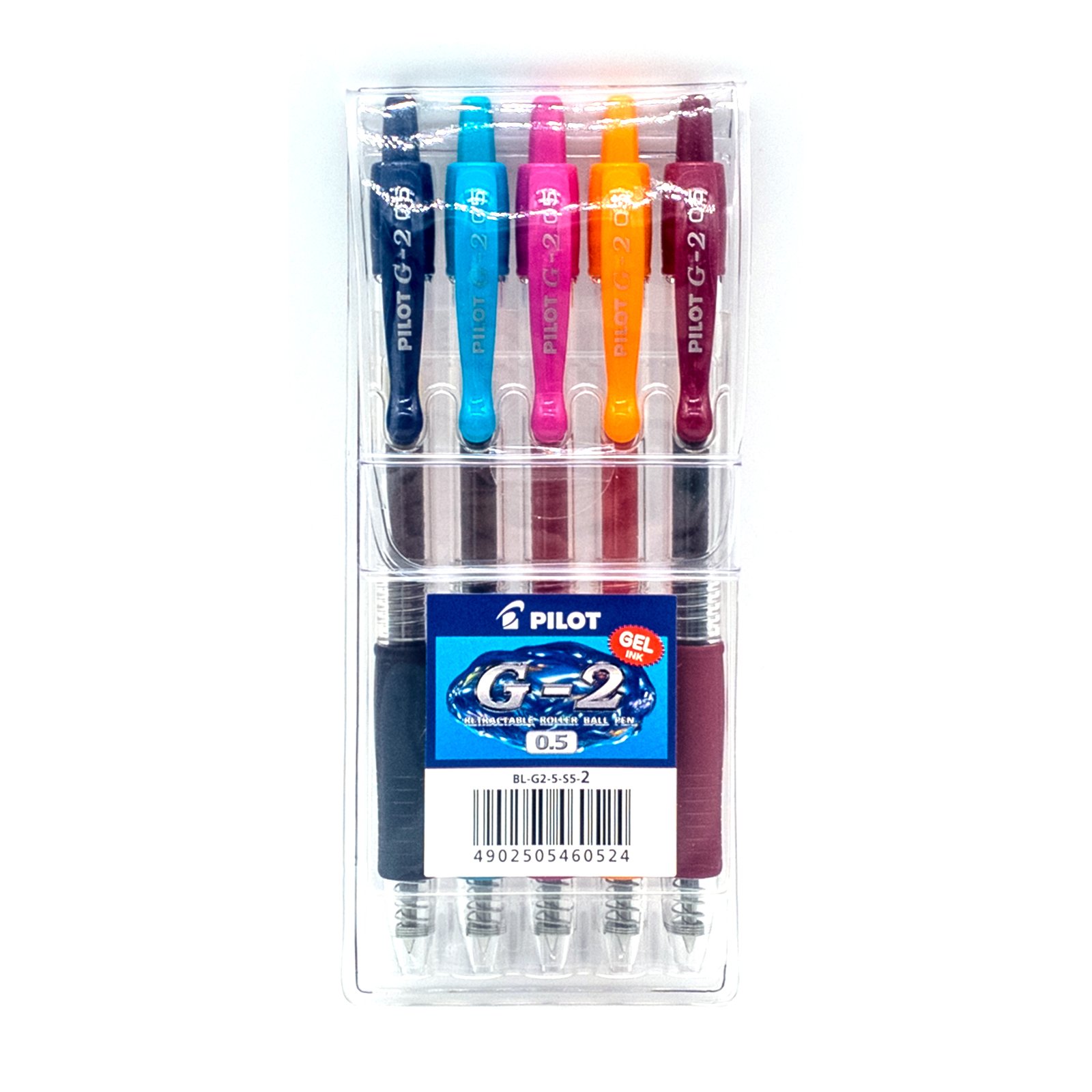 طقم اقلام بايلوت 5 لون BL-G2-5-SS-2 0.5 - صورة 1
