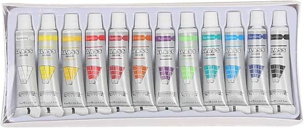 الوان زجاج عصار 12 لون 6 ملم NO.7706GL - صورة 1