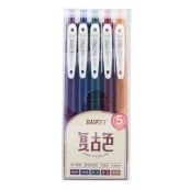 طقم اقلام جل 5 لون 0.5 BAOKE PC3848 - صورة 1