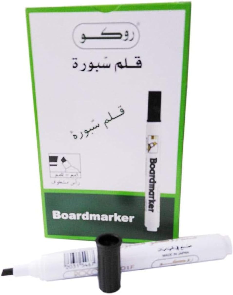 12 قلم سبورة روكو اسود RQ-29003 - صورة 1