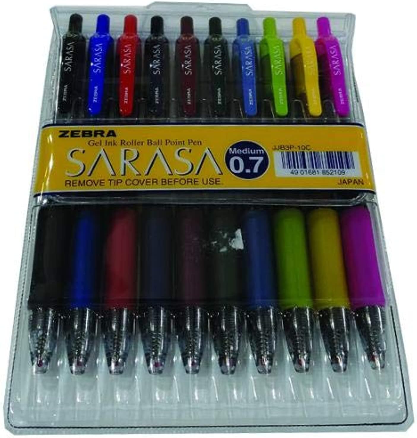 طقم اقلام ساراسا 10 لون 0.7 JJB3P-10C - صورة 1