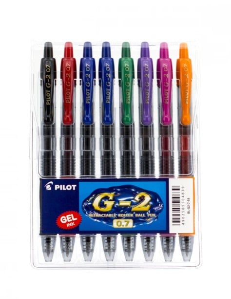 طقم اقلام بايلوت 8 لون G2-7-S8 0.7 - صورة 1