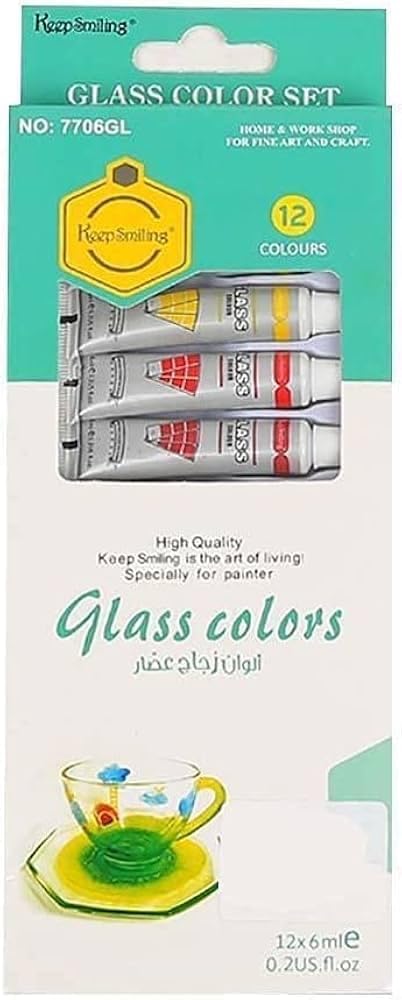 الوان زجاج عصار 12 لون 6 ملم NO.7706GL - صورة 2