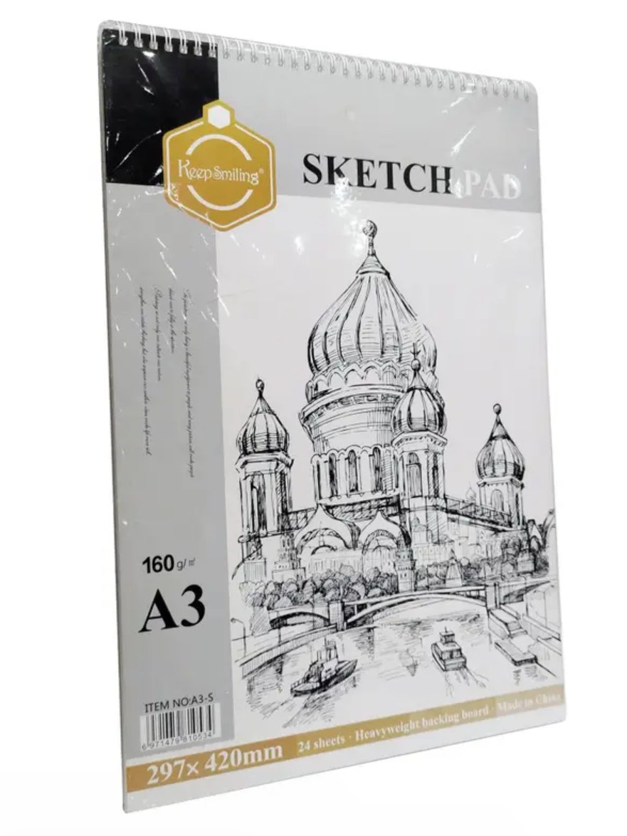 كراسة رسم 24 ورقة SKETCH PAD A3  - صورة 1