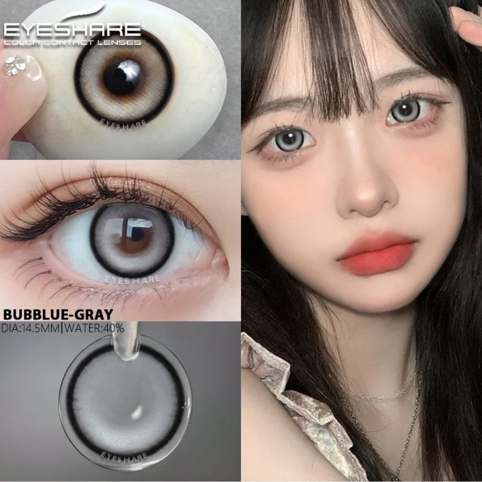 عدسات Bubble - gray - Image 2
