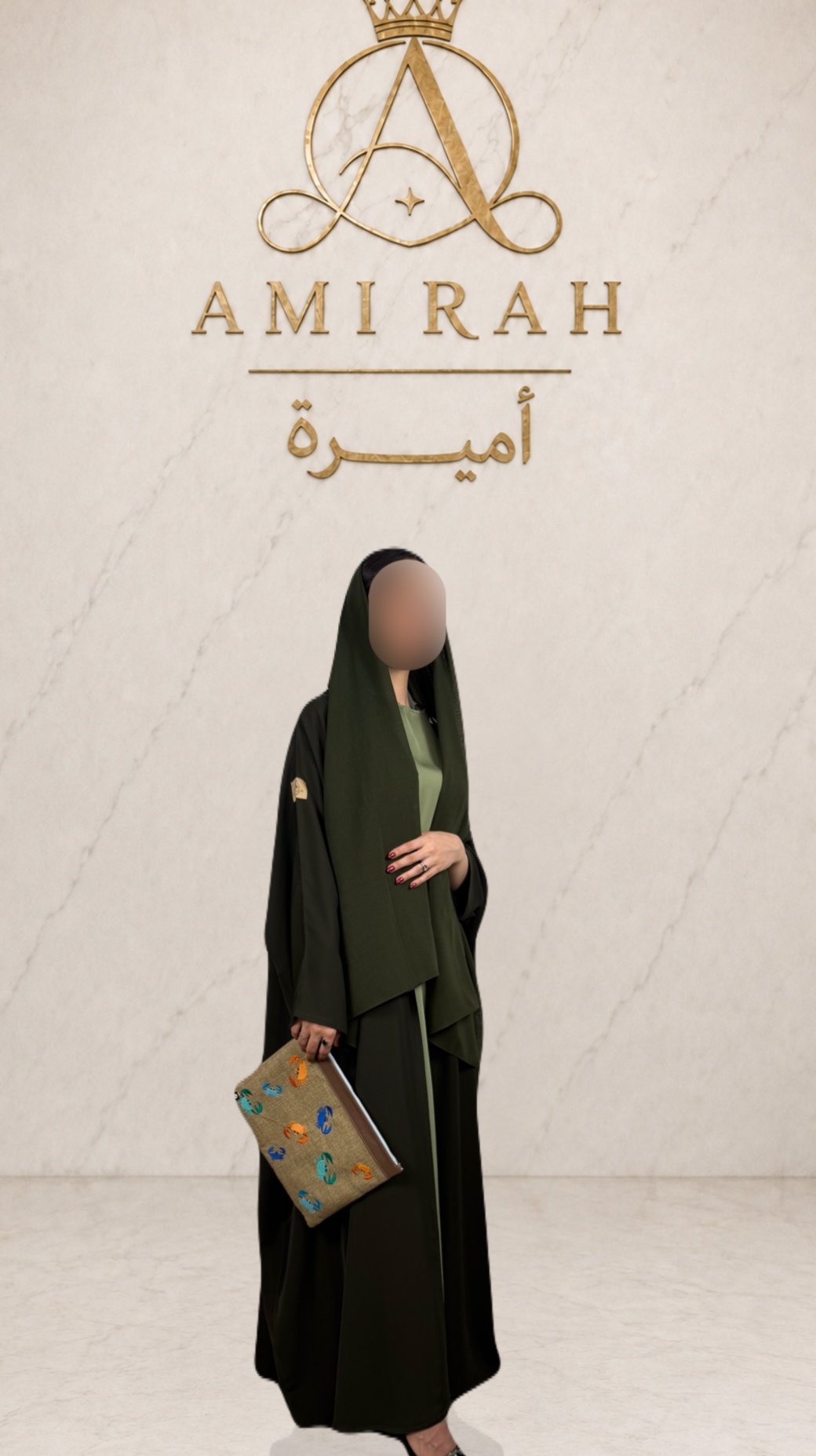 عباية كريب المتميزة نص فراشة  - صورة 5