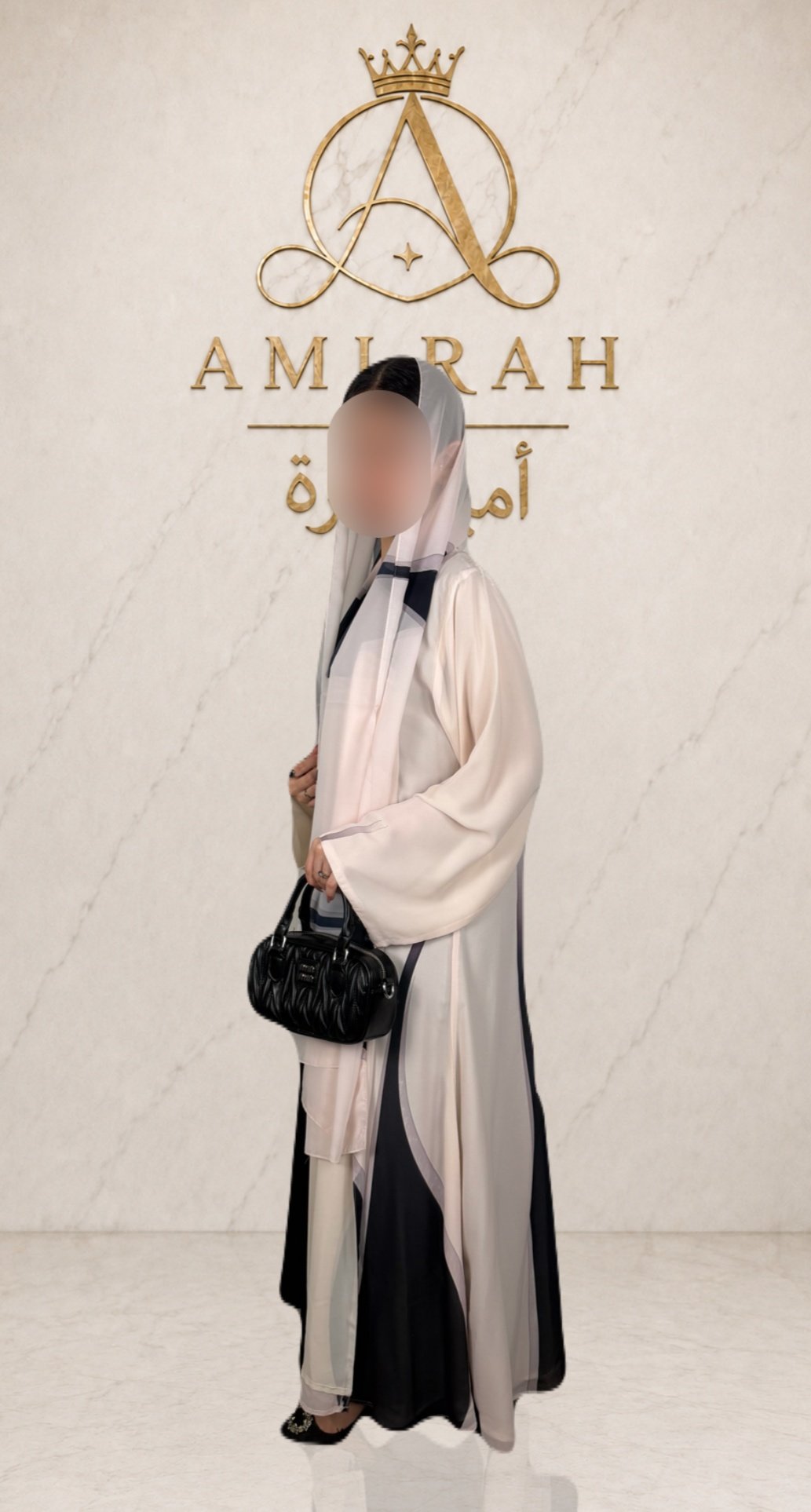 عباية شيفون سديم - صورة 2