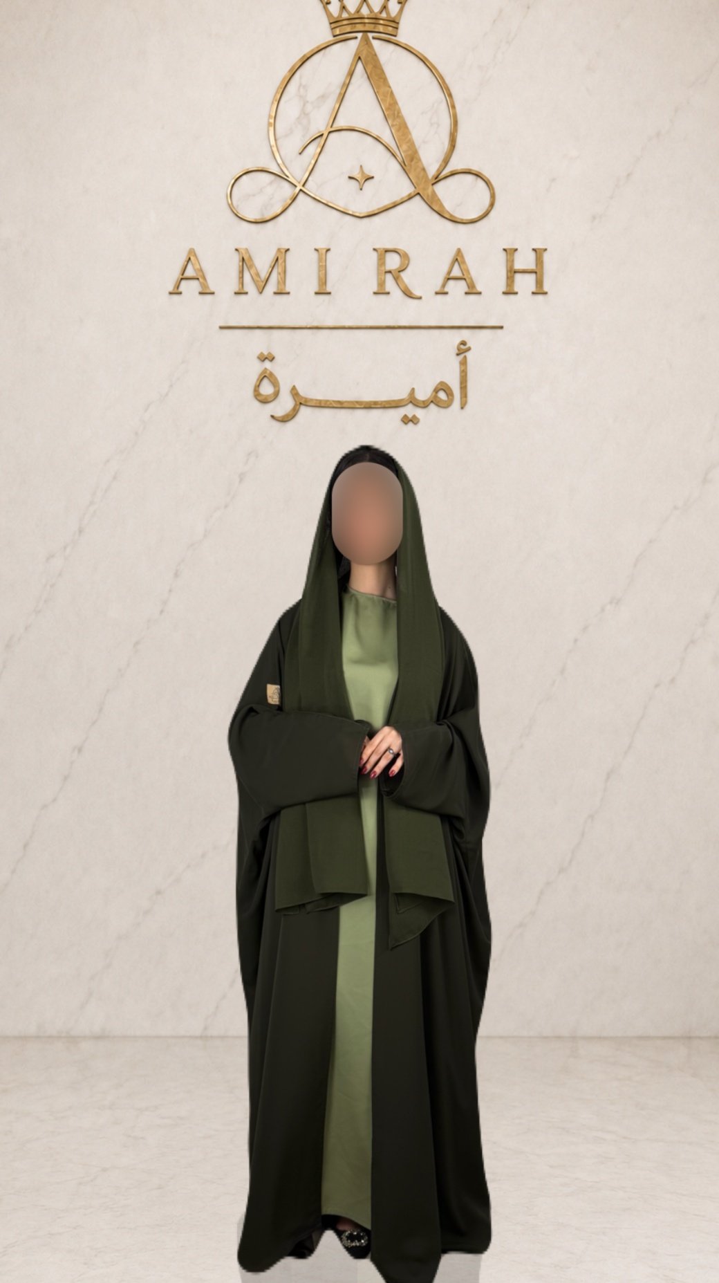 عباية كريب المتميزة نص فراشة  - صورة 1